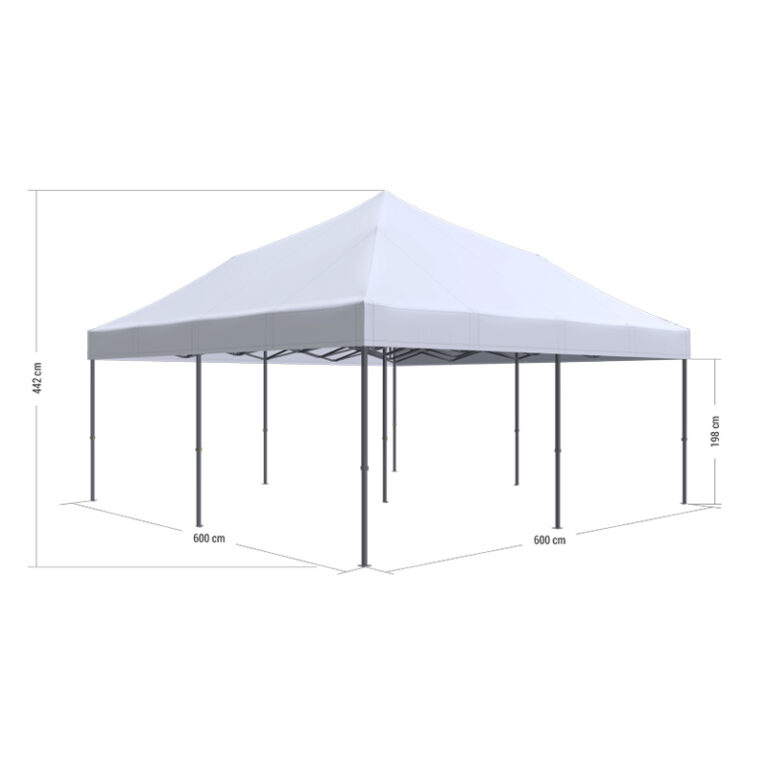 6x6m pop up tent white